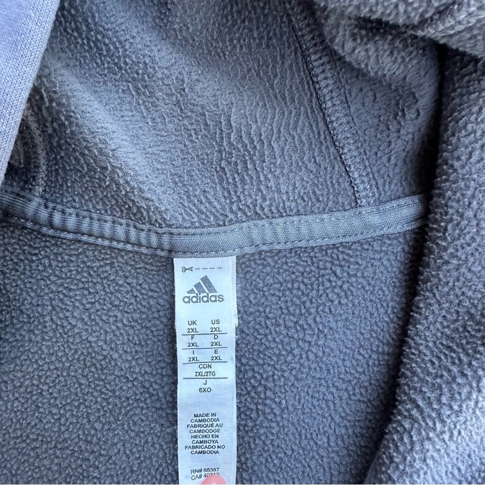 Men’s ADIDAS zip up hoodie 2XL - Picture 7 of 8